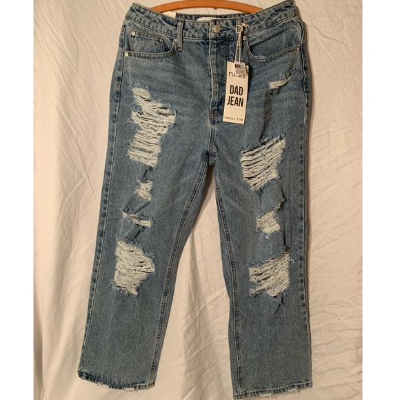 Rue 21 High Rise, Straight Leg, dad jeans size 9 - Picture 1 of 4